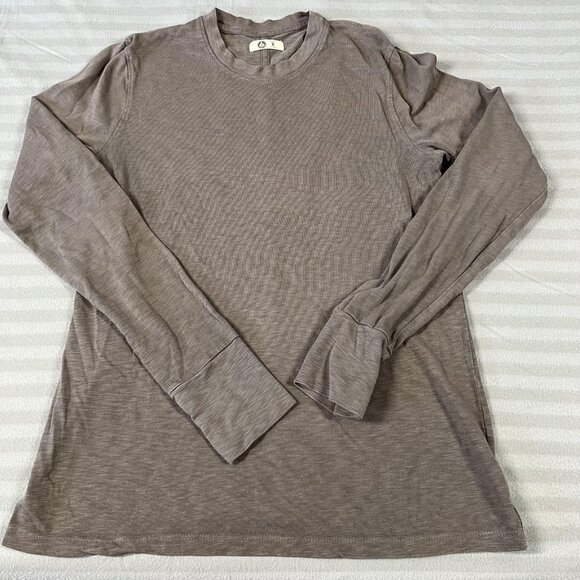 American Giant Shirt Womens Small Gray Long Sleeve Crewneck 100% Cotton USA - Picture 1 of 12